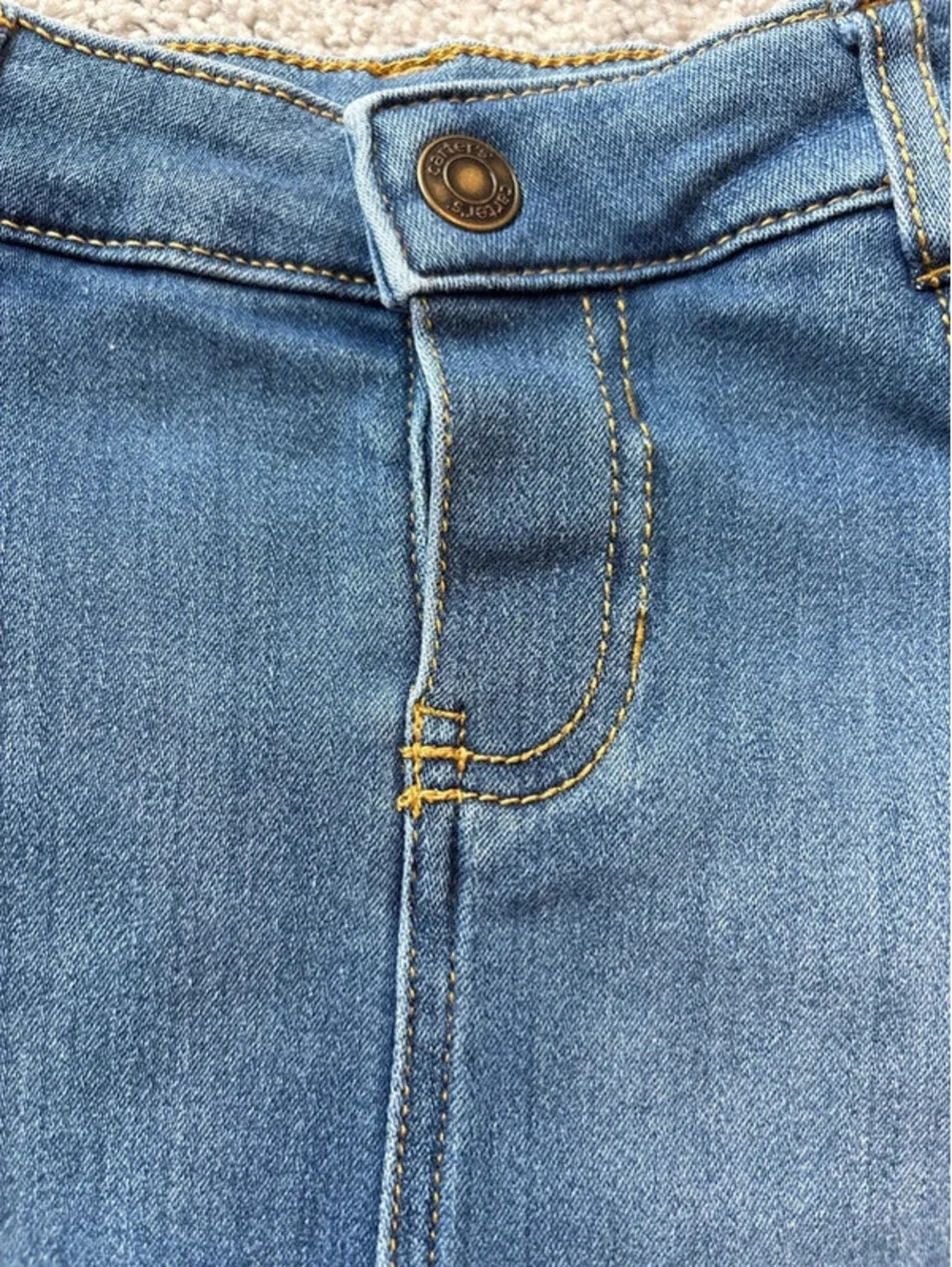 Carter’s Girls blue Jean skirt size 4 EUC